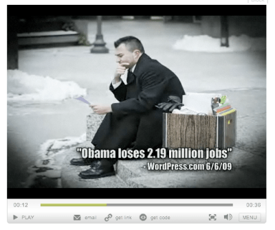 Image from the TV commercial.