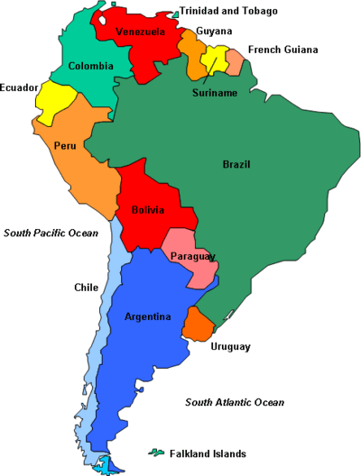 South America Map