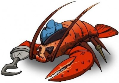 Lobster Pirate is pleased that it is Hallowe'en