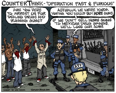 Legal gun ownership = bad, selling guns to drug gangs = good