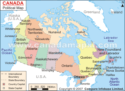 Canada Political Map