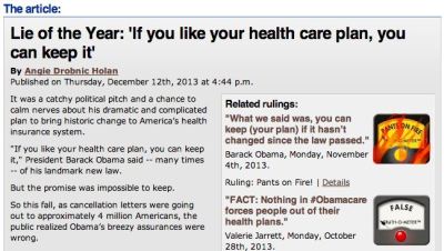 Politifact says: we were just kidding! Kidding!