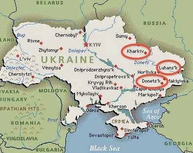 Map of Ukraine