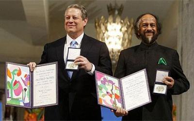 Al Gore and Rajendra Pachauri