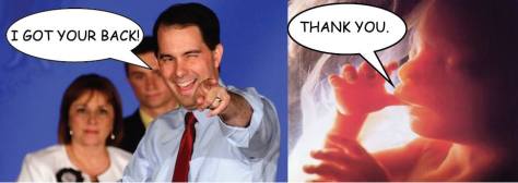 Scott Walker - pro-life deeds, not pro-life words