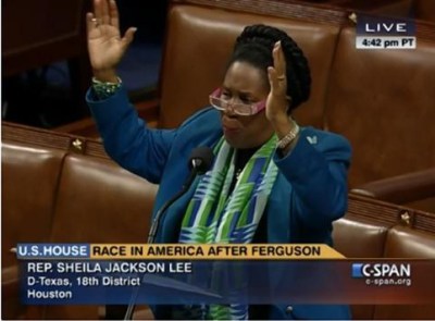 Another Democrat says "hands up"