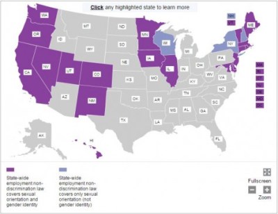 States with non-discrimination laws