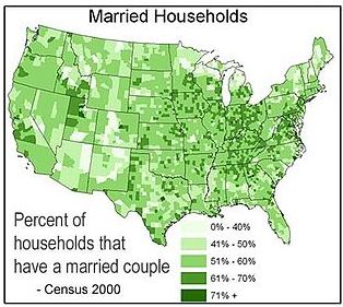 Map of marriage rate by state