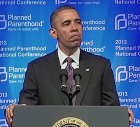 Barack Obama speaking to Planned Parenthood
