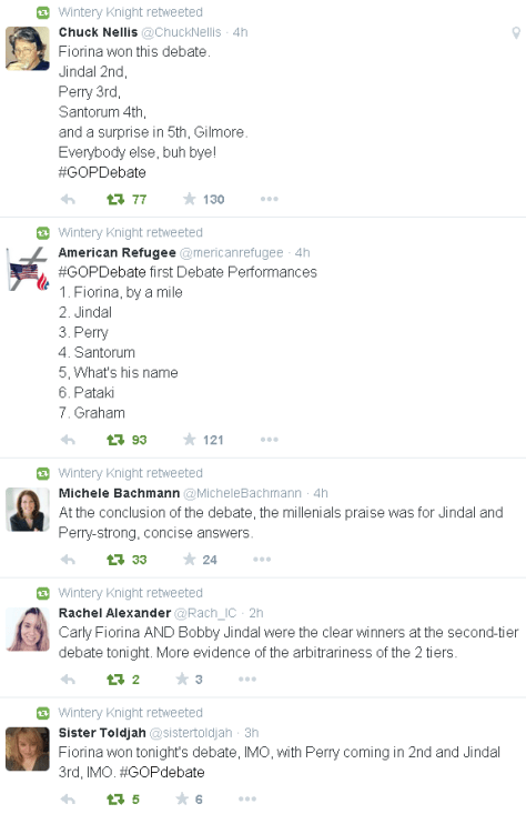 Jindal and Perry also did well in the first GOP debate