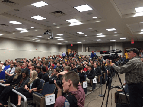 Nearly 400 students showed up to hear Ben Shapiro speak