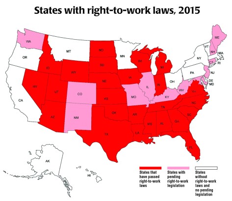 Right to work laws 2015
