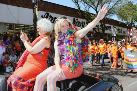 Alberta Premier Rachel Notley participated in the Edmonton Pride Parade
