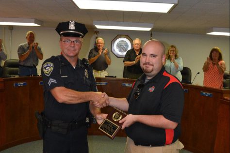 Dylan Deboard received the Citizens Award of Valor on July 25, 2016
