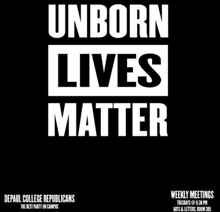 Unborn Lives Matter poster