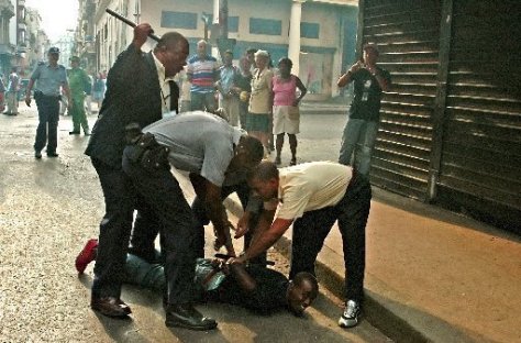 Communism in action: Cuban government arrests dissenter after a beating