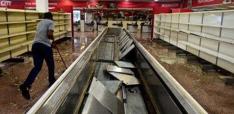 Supermarket shelves empty thanks to socialist policies