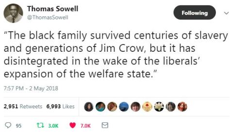 Economist Thomas Sowell blames welfare for killing the black family