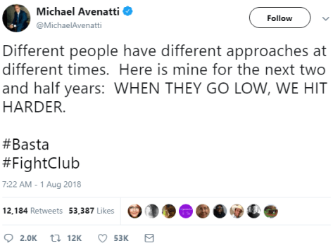Michael Avenatti, the great Democrat hero, defender of women