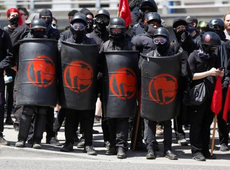 Here's a bunch of violent fascist thugs