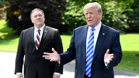 President Donald Trump and Secretary of State Mike Pompeo