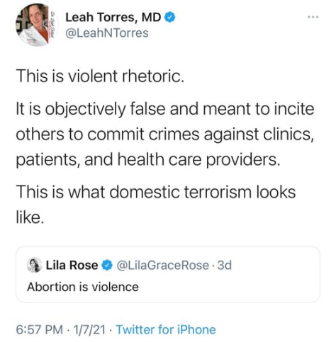 Free speech that offends the secular left is inciting violence