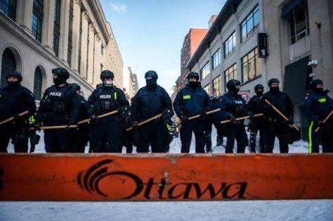 Ottawa Police Brutality Fascism Trudeau Communism