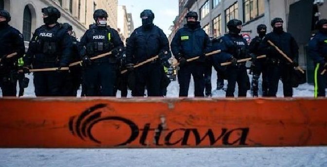 Ottawa Fascist Fascism Trudeau Communist Communism Police Brutality
