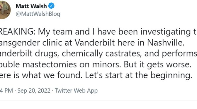 Vanderbilt University Medical Center Transgender Surgery Children