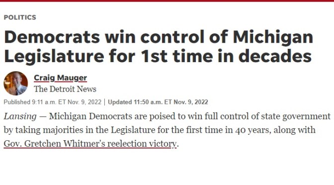 Democrats Gain Complete Control in Michigan