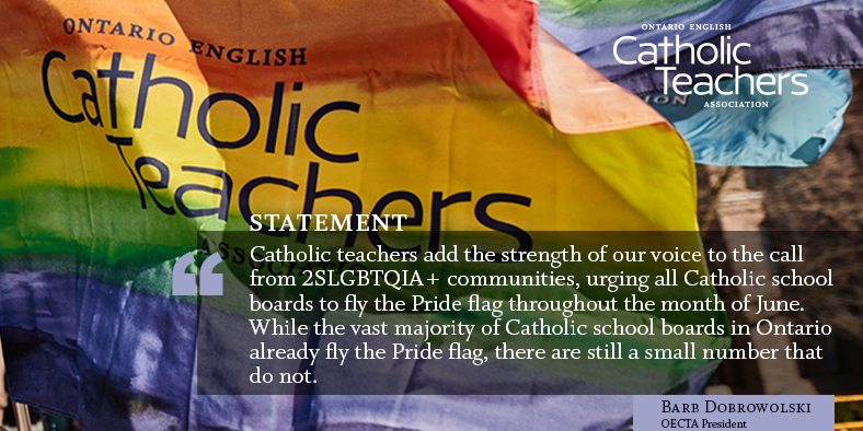 Ontario Catholic School English Teachers LGBT Pride