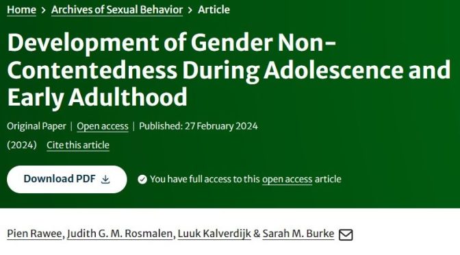 Children Gender Dysphoria Study