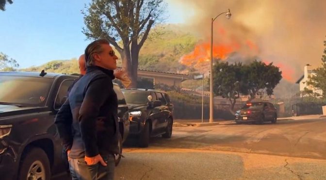 Gavin Newsom Watching California Burn