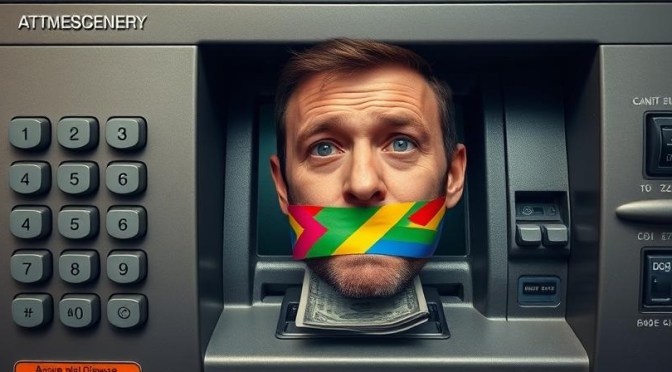 Man as Silenced ATM LGBT